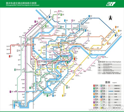 大3学生做出重庆轨道17线1环示意图 能用到2020年?